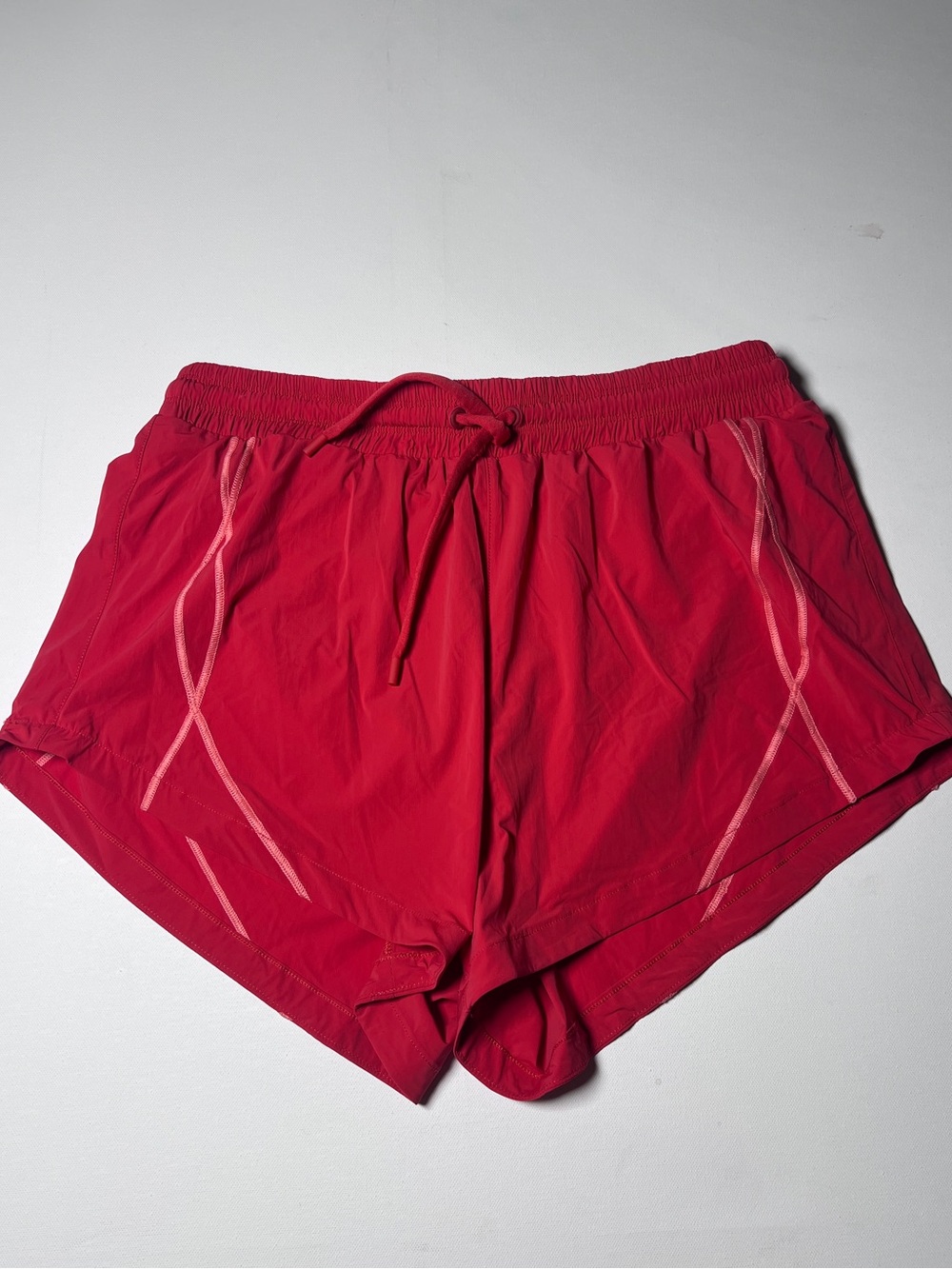 SPANX red athletic shorts sales sample M